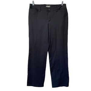 Eddie Bauer Slightly Curvy Fit Black Trouser Pants Sz 8